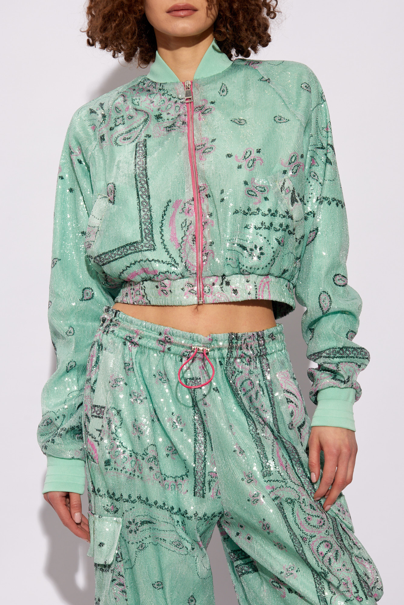 アウターその他 KHRISJOY Sequin bomber jacket Green Khrisjoy Sequin bomber jacket GREEN 01 - Jackets - BeyondStyle